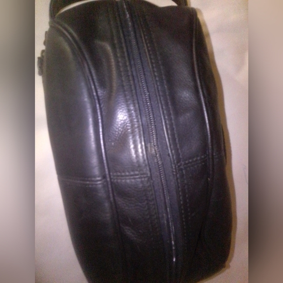 Vintage Leather Fossil Travel Toiletry Zip Bag - Picture 2 of 8